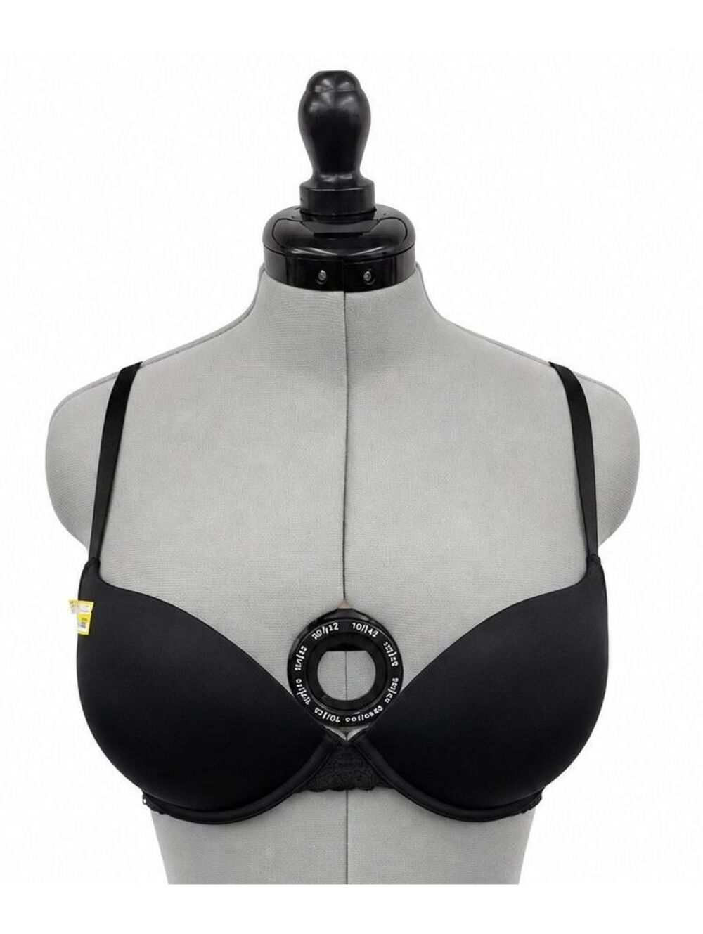 Auden Black Demi Cup Bra w/ Clip for Razor Bra (34 C)